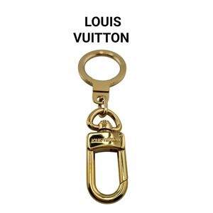 Louis Vuitton Gold Key Ring Pouchette Extender Made in France Authentic